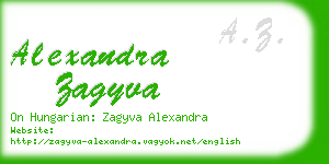 alexandra zagyva business card